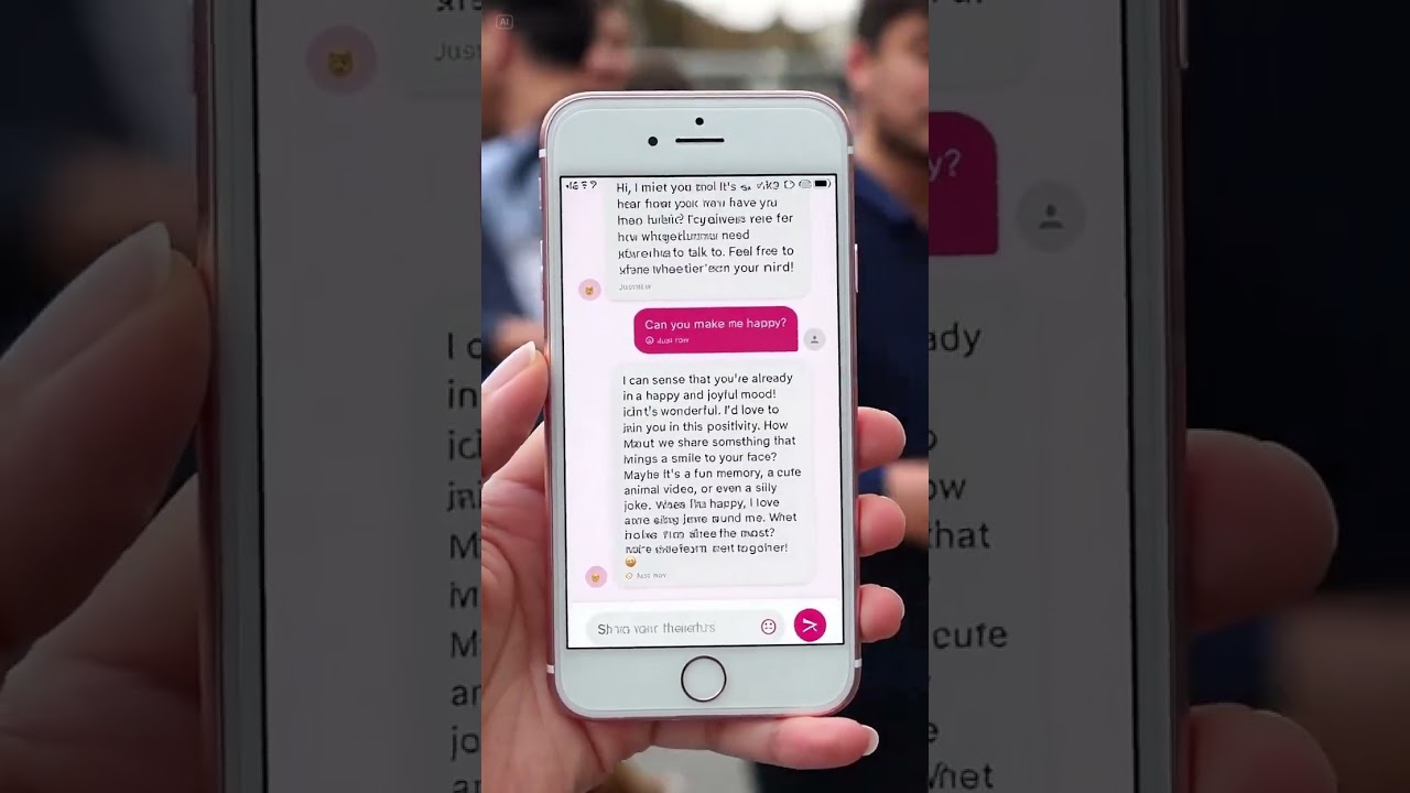 Echo.AI app chat on phone